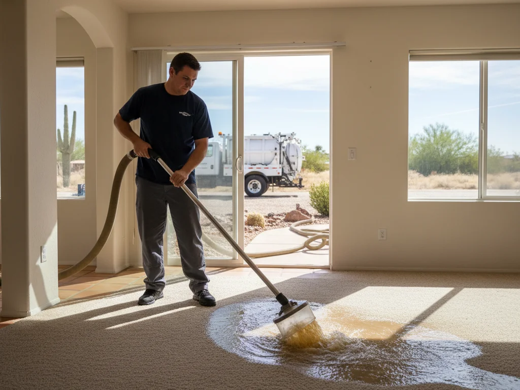 Sewer backup cleanup