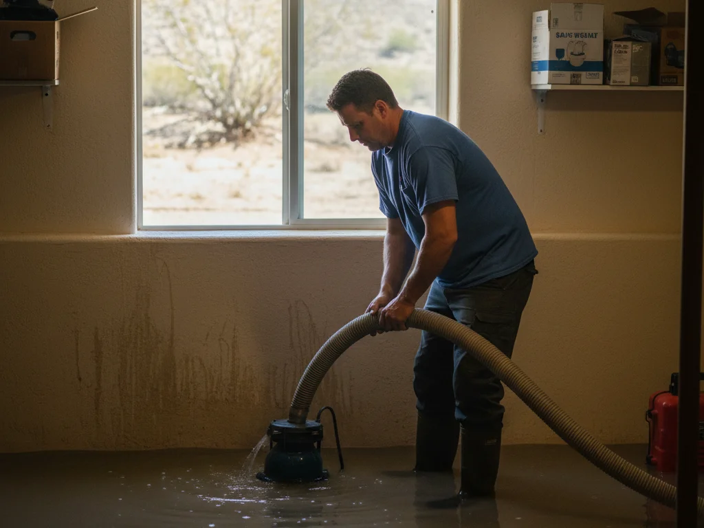 Septic overflow cleanup